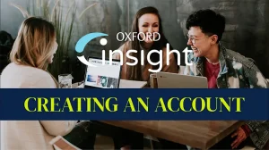 How to Create an Oxford Insight Student Account