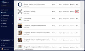 Screenshot of Oxford Insight with red box around "Pin" button